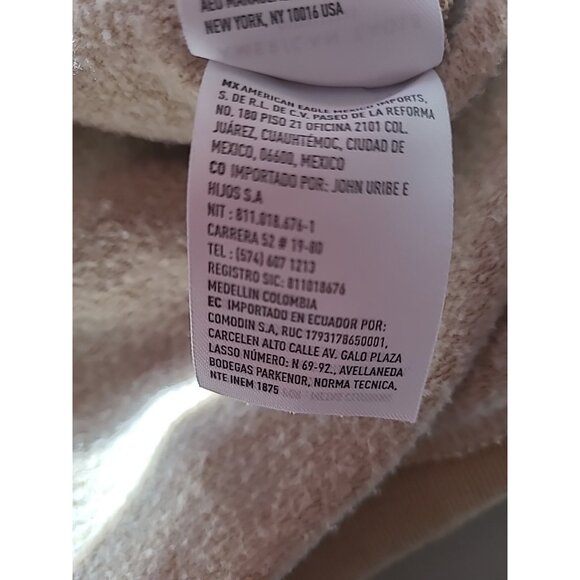 American Eagle Women Pullover S Big Hugs Keep Smiling Graphic Oversized Hoodie - Picture 7 of 14